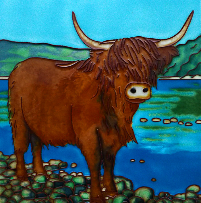 Highland Cow on Loch
